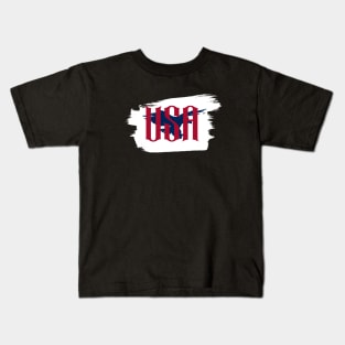 USA Eagle Silhouette Patriotic Kids T-Shirt
